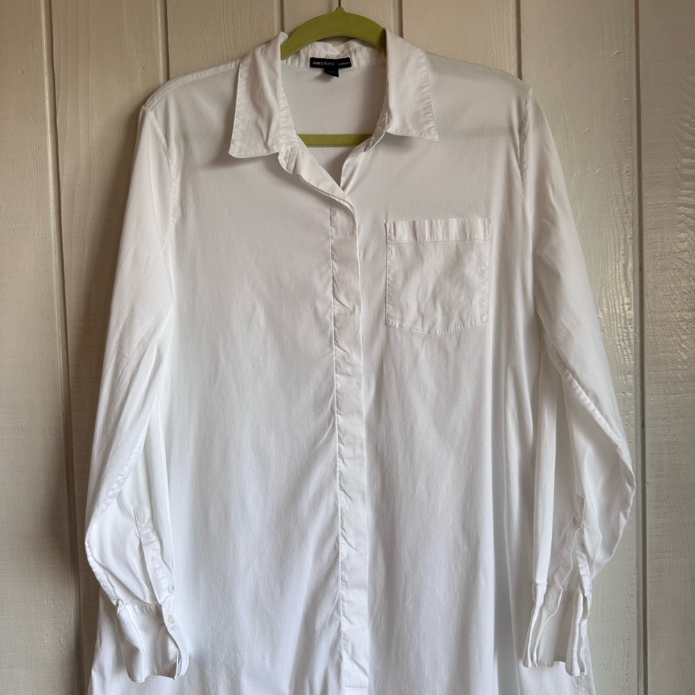 James Perse White Button Down Dress - Picture 3 of 6